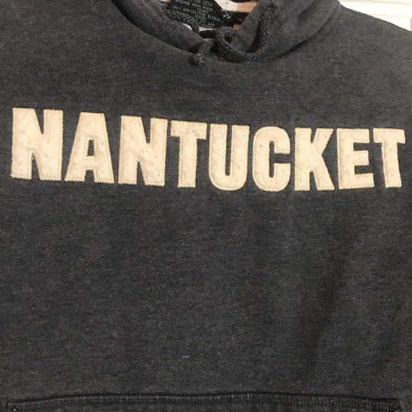NANTUCKET Hooded Sweatshirt Grey Women’s Small - Picture 2 of 8